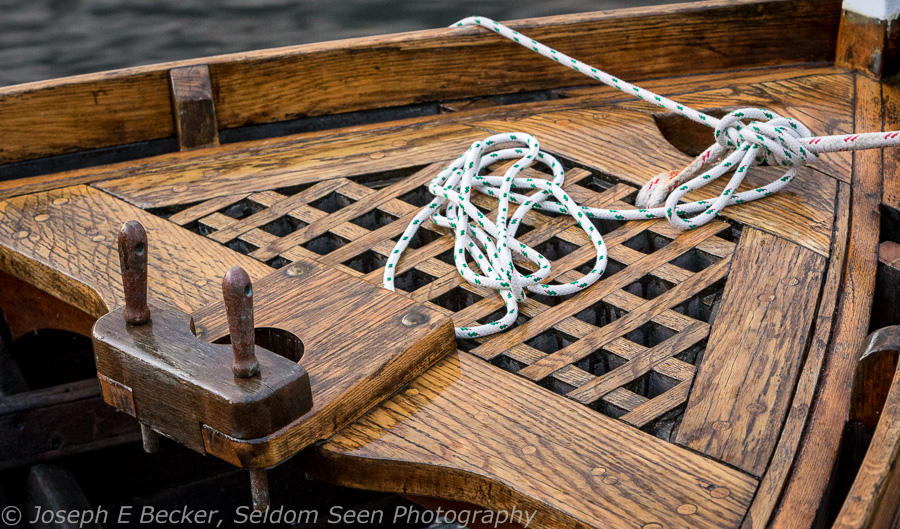 Wooden Boat and Rope