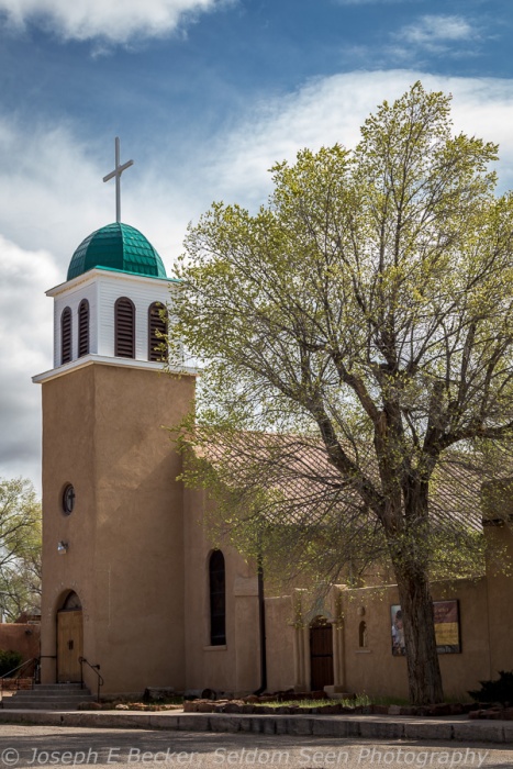 The church in Los Cerrillos, New Mexico